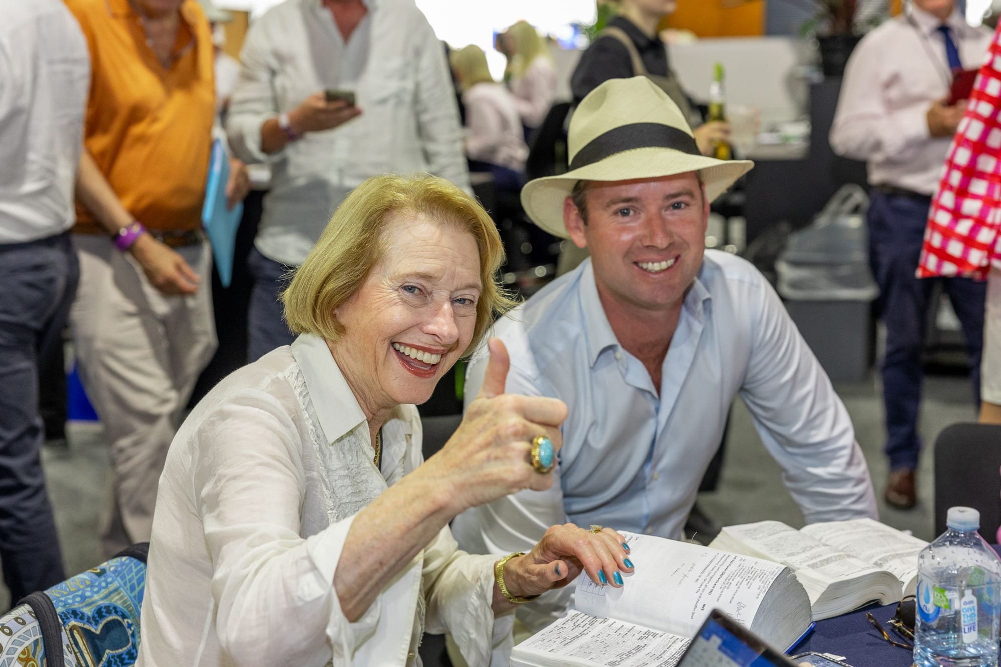 Gai Waterhouse and Adrian Bott.