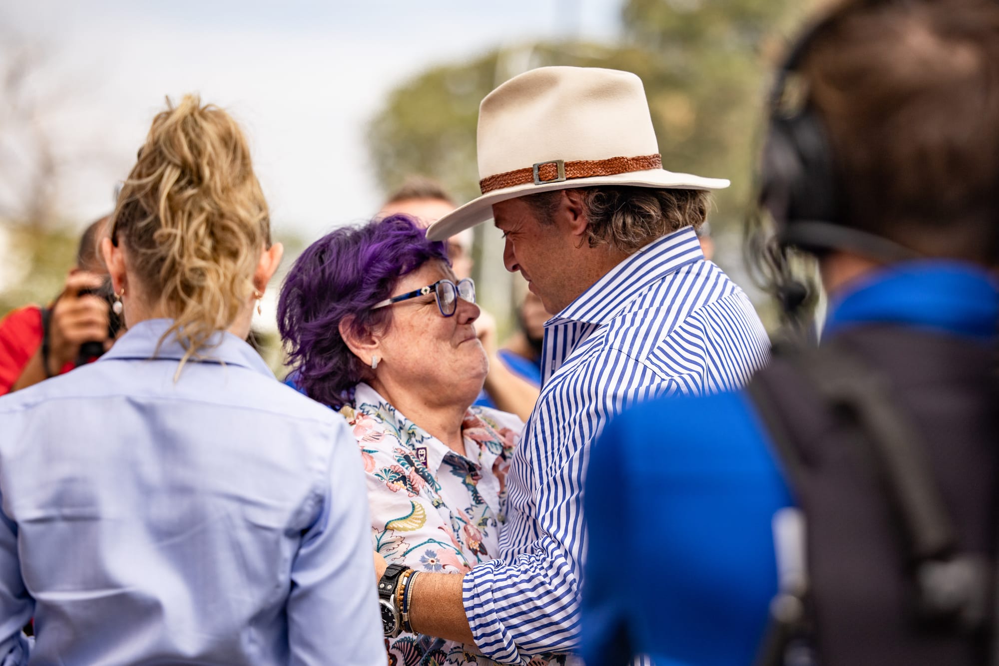 Debbie Kepitis and Coolmore's Tom Magnier 