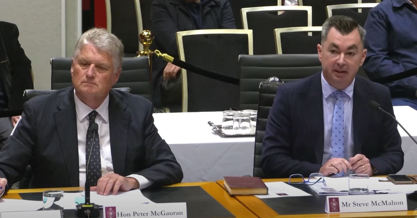 Peter McGauran and Steve McMahon