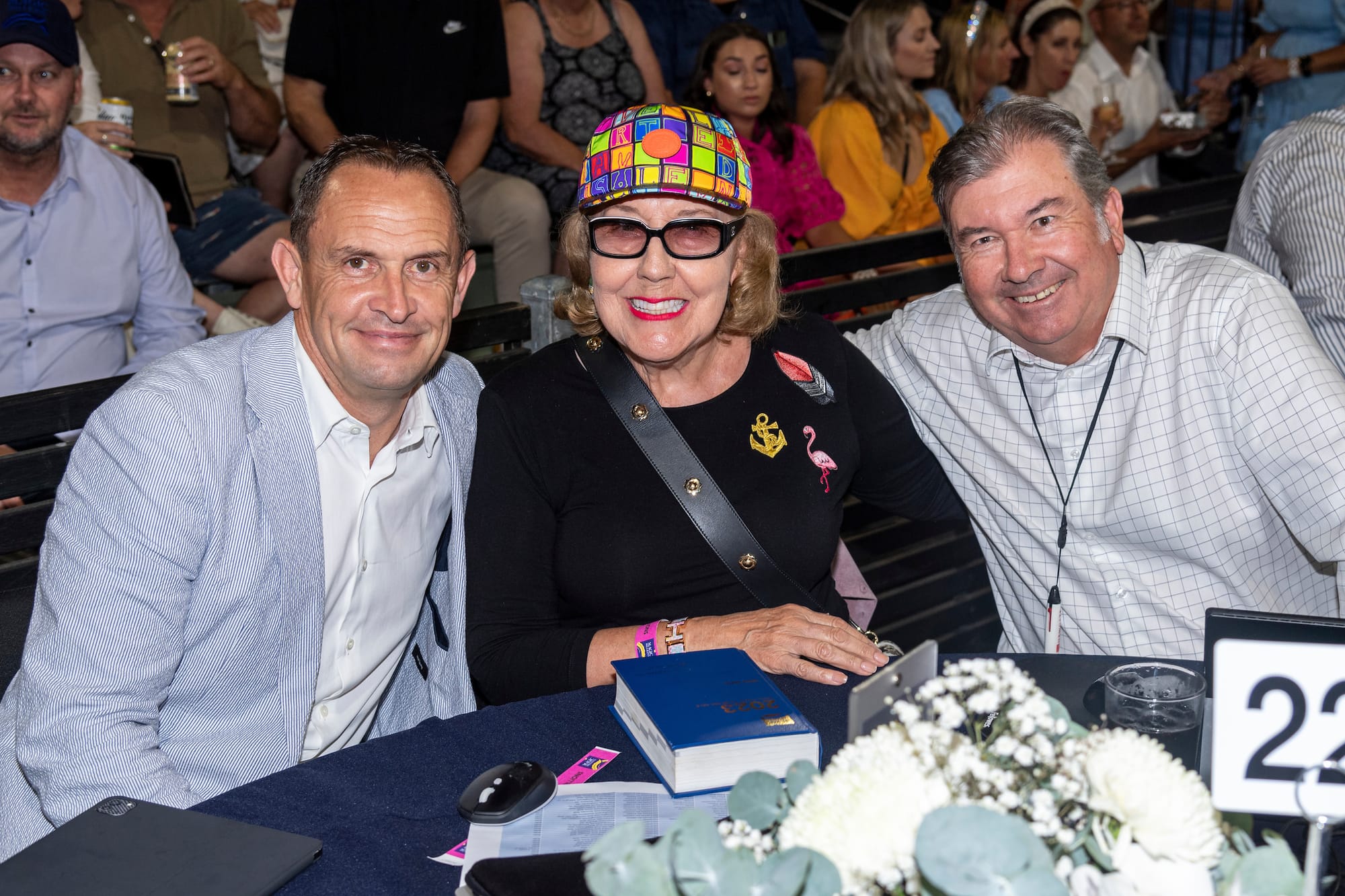 Trainer Chris Waller, syndicator Denise Martin and bloodstock agent Brett Howard