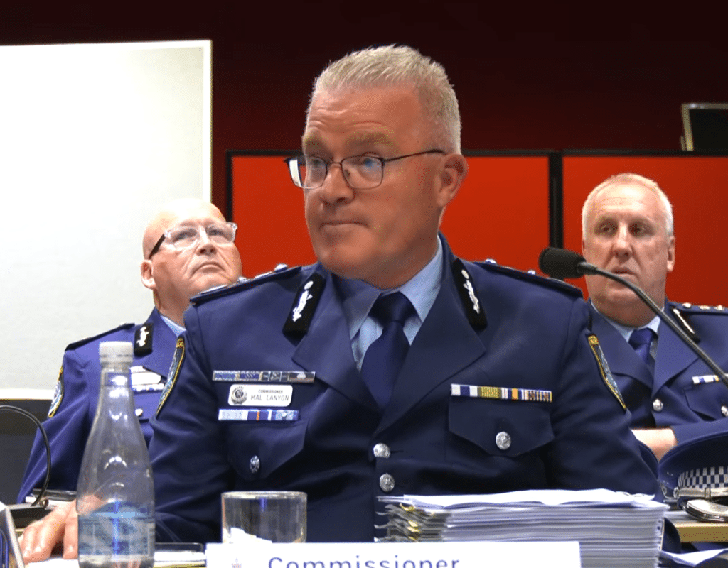 NSW Police Commissioner Mal Lanyon