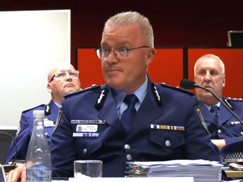 NSW Police Commissioner Mal Lanyon